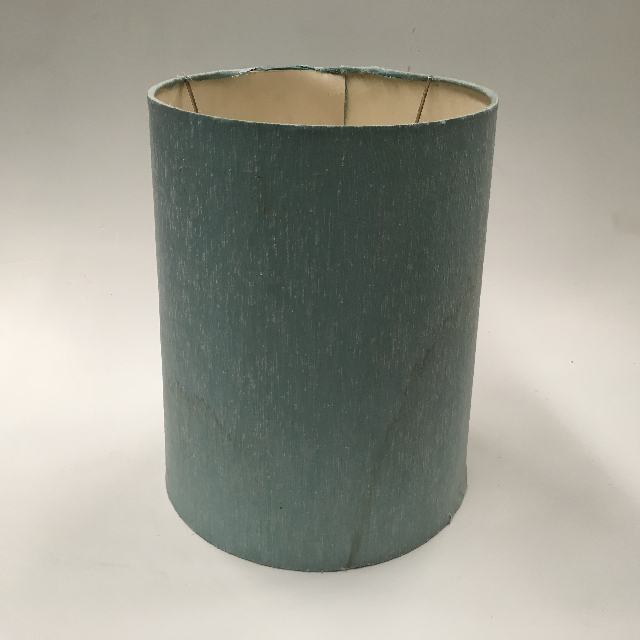 LAMPSHADE, 1960s 70s (Medium) Pale Blue (stained)